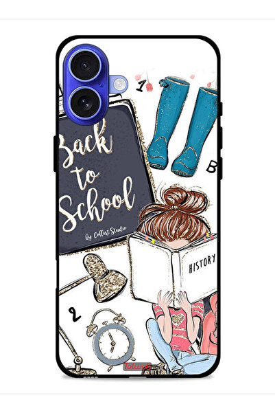 Tolwak غطاء حماية لجهاز آيفون 16 من آبل - فتاة تعود إلى المدرسة تقرأ التاريخ