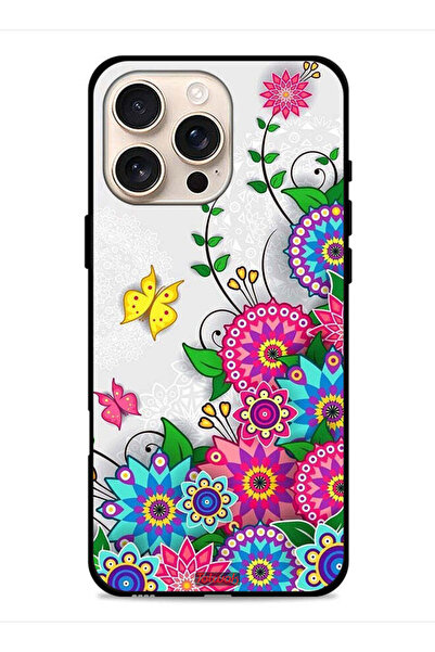 Tolwak غطاء حماية لجهاز آيفون 16 برو من آبل، زهور ماندالا