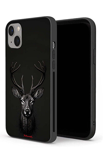 Tolwak جراب حماية لجهاز Apple iPhone 13 mini بتصميم فن الغزلان الرقمي