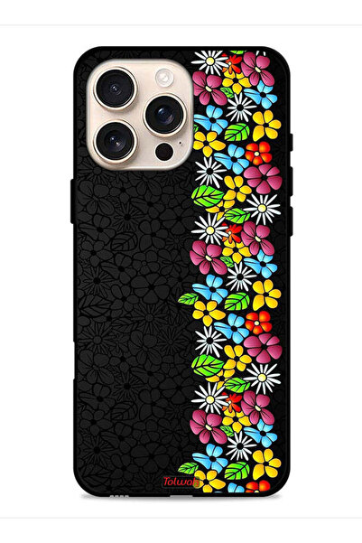 Tolwak غطاء حماية لجهاز Apple iPhone 16 Pro من Flowers Line