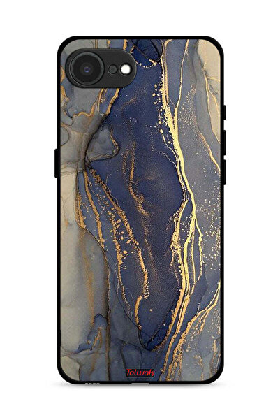 Tolwak غطاء حماية لجهاز Apple iPhone 16e بنمط رخامي لامع
