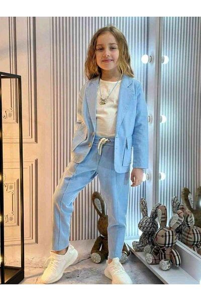 Zekids Baby Boy Linen Triple Basic Suit