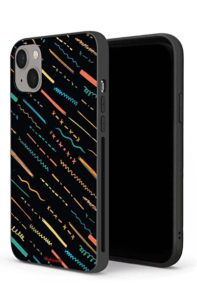 Tolwak جراب حماية لجهاز Apple iPhone 13 mini بنمط خطوط تجريدية X