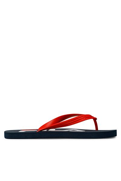 FILA Men's Flip-Flops red FILA-FFM0007 TROY SLIPPER 53040 DRESS BLUES-HIGH RISK RED