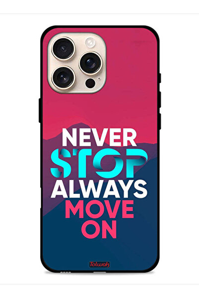 Tolwak غطاء حماية لجهاز Apple iPhone 16 Pro، لا تتوقف أبدًا، تحرك دائمًا