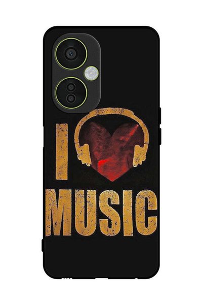 Covernex غطاء حماية لهاتف OnePlus Nord CE 3 Lite Vintage I Love Music