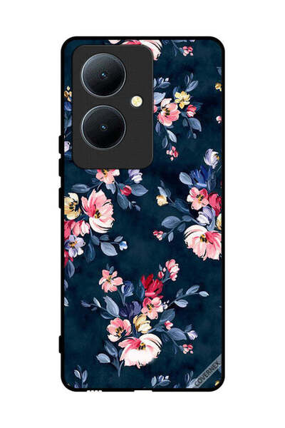 Covernex غطاء حماية لهاتف Vivo Y78+ 5G مزين برسومات زهور مرسومة يدويًا