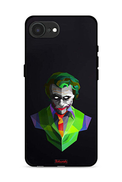 Tolwak غطاء حماية لجهاز Apple iPhone 16e بتصميم فن تجريدي للجوكر