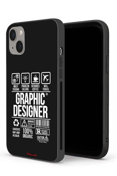 Tolwak جراب حماية لجهاز Apple iPhone 13 mini، ملصق مصمم جرافيكي
