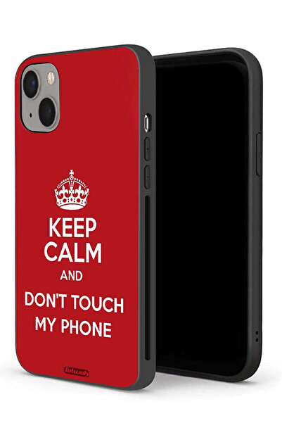 Tolwak جراب حماية لجهاز Apple iPhone 13 mini حافظ على هدوئك ولا تلمس هاتفي