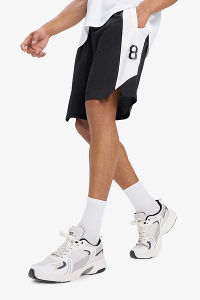DeFacto E4127 Black Defactofit Quick Dry Standard Fit Sportsman Short Leg Shorts