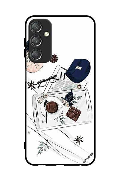 Covernex غطاء حماية لهاتف سامسونج جالاكسي A24 4G برسومات القهوة والشوكولاتة