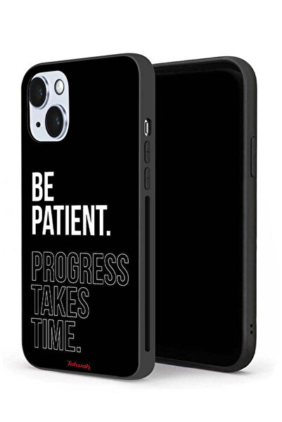 Tolwak جراب حماية لجهاز Apple iPhone 14 كن صبورًا فالتقدم يستغرق وقتًا