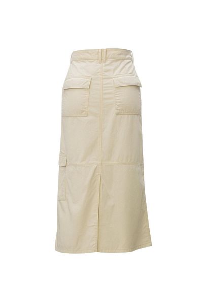 Sezgi Tekin Cargo Pocket Detail Cream Skirt