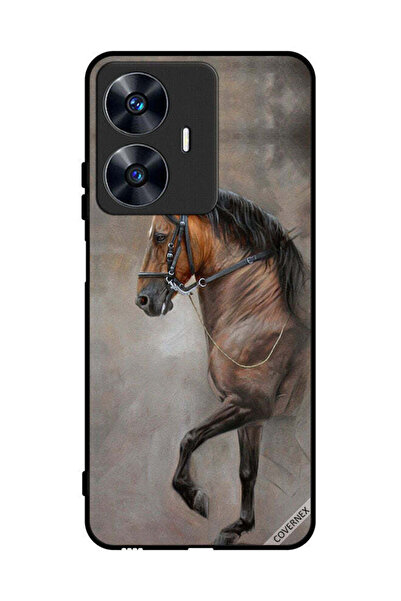 Covernex غطاء حماية لهاتف Realme C55 صورة حصان عتيقة