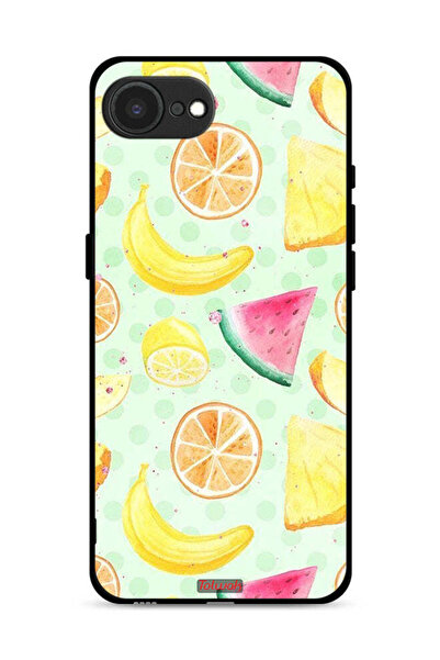 Tolwak غطاء حماية لجهاز Apple iPhone 16e بتصميم فن الألوان المائية والفواكه