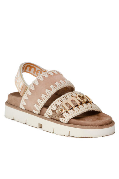 Mou Sandale damă bej MOU-SW461001C NEW BIO SANDAL CU BARETĂ ÎN SPATE - RO MET...