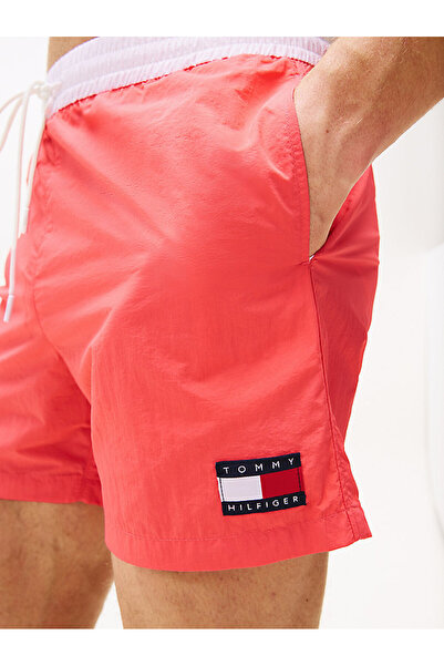 Tommy Hilfiger MEDIUM DRAWSTRING Erkek Kırmızı Deniz Şortu - UM0UM03455
