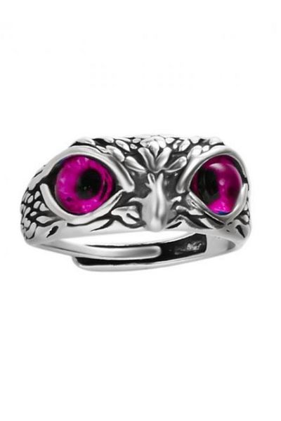 Kelan Adjustable women's ring Owl Eye