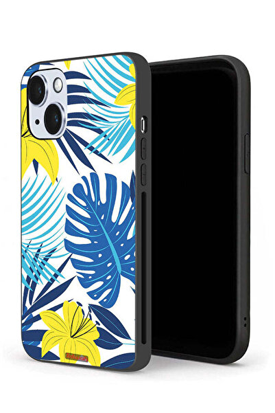 Tolwak جراب حماية لجهاز Apple iPhone 14 Plus برسومات الريش والزهور