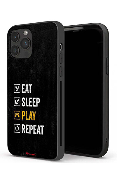 Tolwak جراب حماية لجهاز Apple iPhone 13 Pro، تناول الطعام، النوم، اللعب، التكرار