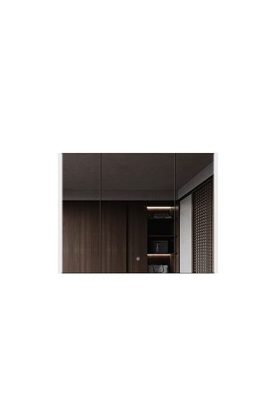 Trendy's TRENDY'S cabinet, with modern bathroom mirror, with touch sensor, LED, three doors and storage spaces