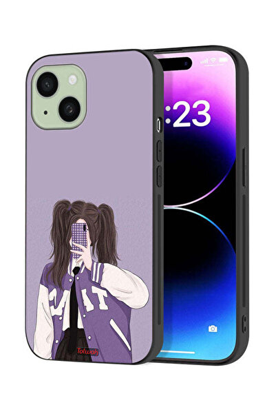 Tolwak غطاء حماية لجهاز Apple iPhone 15 Plus لالتقاط صور سيلفي