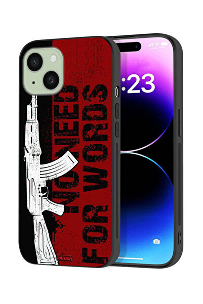 Tolwak Apple iPhone 15 Plus Protective Case Cover No Need For Words