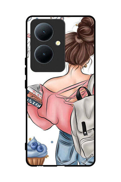Covernex غطاء حماية لهاتف Vivo Y78 5G مطبوع عليه رسومات يد فتاة