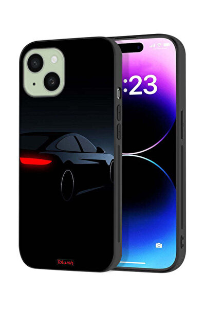 Tolwak Apple iPhone 15 Plus Protective Case Cover Dark Car