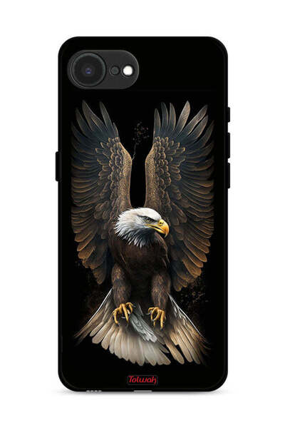 Tolwak غطاء حماية لجهاز Apple iPhone 16e بتصميم أجنحة نسر منتشرة