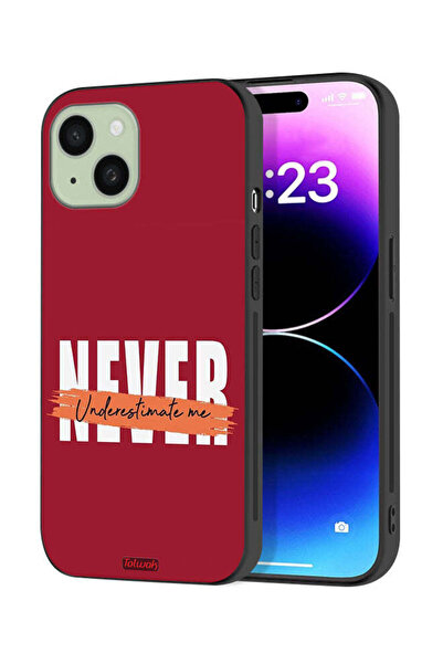 Tolwak غطاء حماية لجهاز Apple iPhone 15 Plus - لا تستهن بي أبدًا