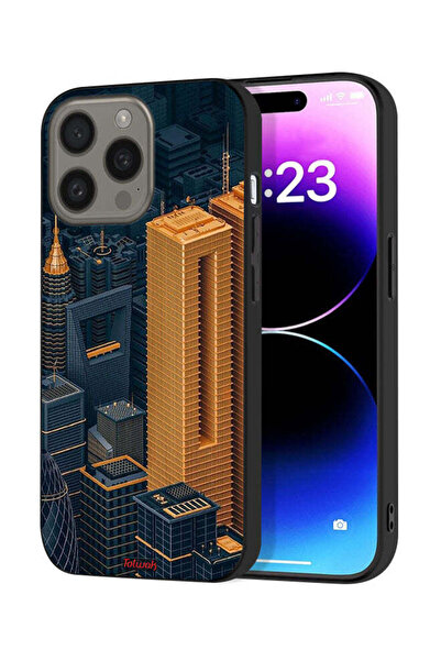 Tolwak غطاء حماية لجهاز Apple iPhone 15 Pro بتصميم مباني فنية
