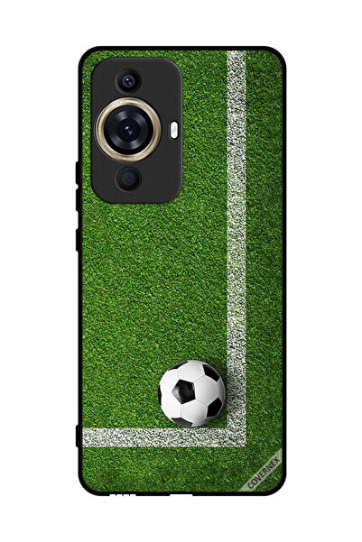 Covernex غطاء حماية لهاتف هواوي نوفا 11 بتصميم كرة قدم في الزاوية