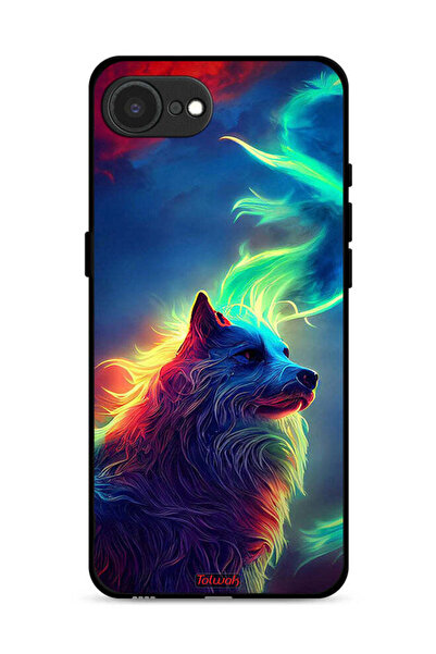 Tolwak غطاء حماية لجهاز Apple iPhone 16e بتصميم الذئب