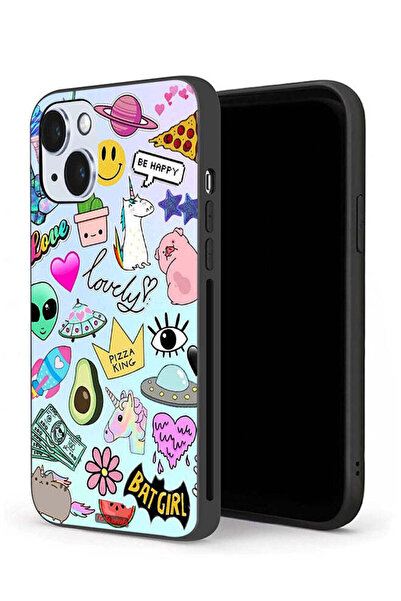 Tolwak جراب حماية لجهاز Apple iPhone 14 بملصقات جميلة