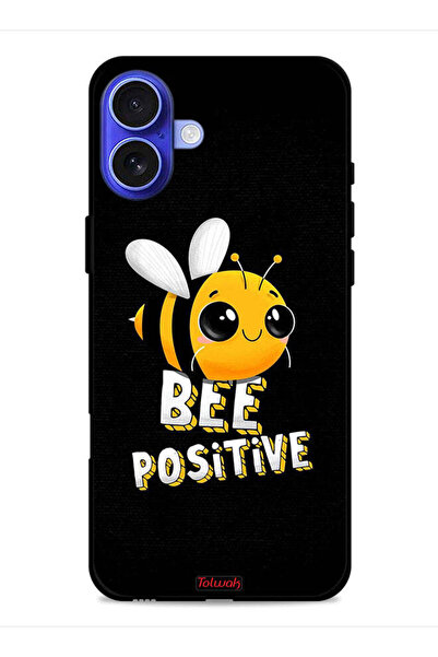 Tolwak غطاء حماية لجهاز Apple iPhone 16 Bee Positive