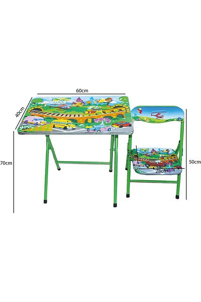 Generic Kids Folding Study Table and Chair Set