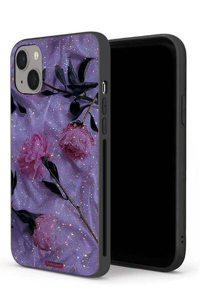 Tolwak غطاء حماية لجهاز Apple iPhone 13 mini بنقشة ورود لامعة