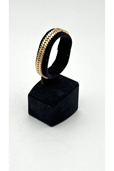 ELİOSA سوار من الفولاذ المقاوم للصدأ محفور باللون الذهبي