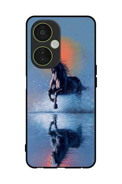 Covernex غطاء حماية لهاتف OnePlus Nord CE 3 Lite - رسم حصان يركض في الماء