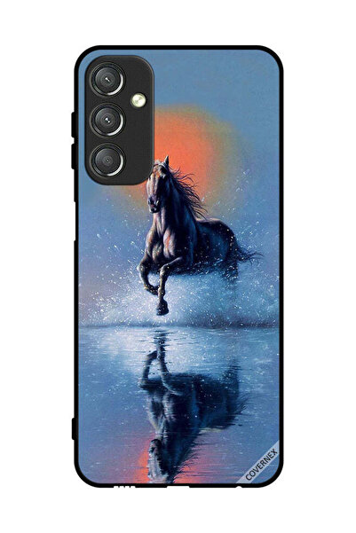 Covernex غطاء حماية لهاتف سامسونج جالاكسي A24 4G - رسم حصان يركض في الماء