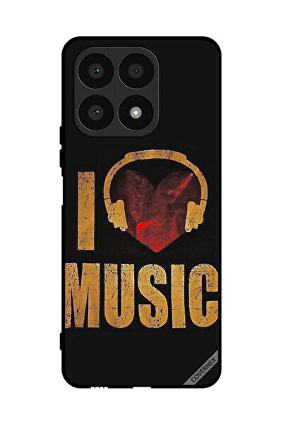 Covernex غطاء حماية لهاتف Honor X8a Vintage I Love Music
