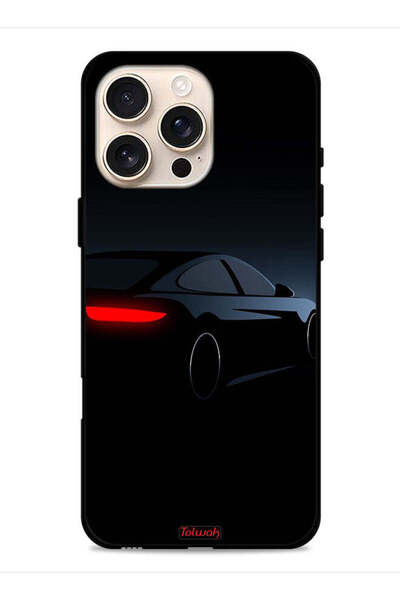 Tolwak غطاء حماية لجهاز Apple iPhone 16 Pro Max - سيارة داكنة