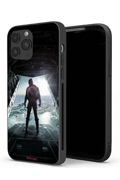 Tolwak جراب حماية لهاتف Apple iPhone 13 Pro Max بتصميم صورة كابتن أمريكا