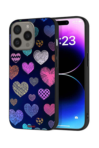Tolwak غطاء حماية لجهاز Apple iPhone 15 Pro بنقشة قلوب داجا