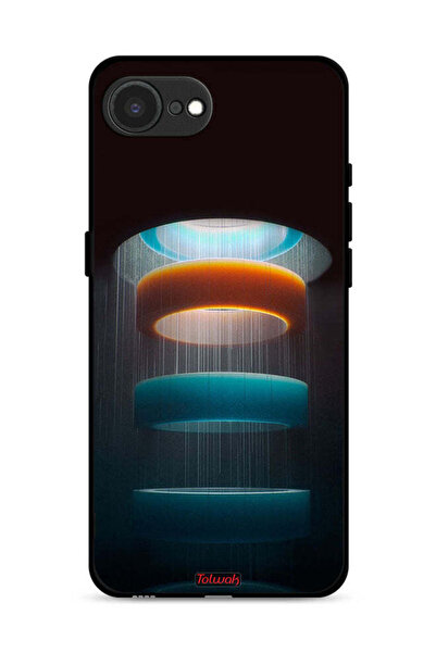 Tolwak غطاء حماية لجهاز Apple iPhone 16e بنمط حلقات فنية