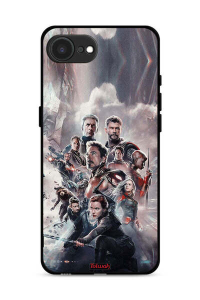 Tolwak غطاء حماية لجهاز Apple iPhone 16e بتصميم Avengers