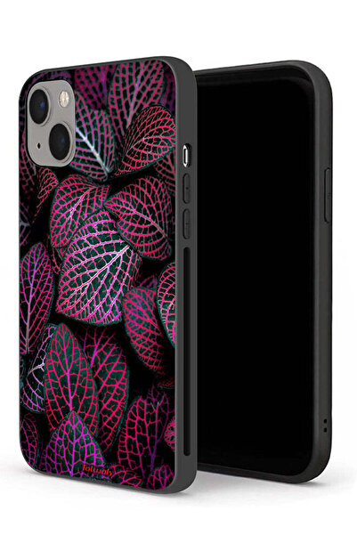 Tolwak غطاء حماية لجهاز Apple iPhone 13 mini بنقشة أوراق سالجا