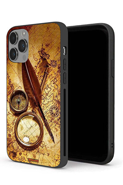 Tolwak جراب حماية لجهاز Apple iPhone 14 Pro بتصميم بوصلة عتيقة